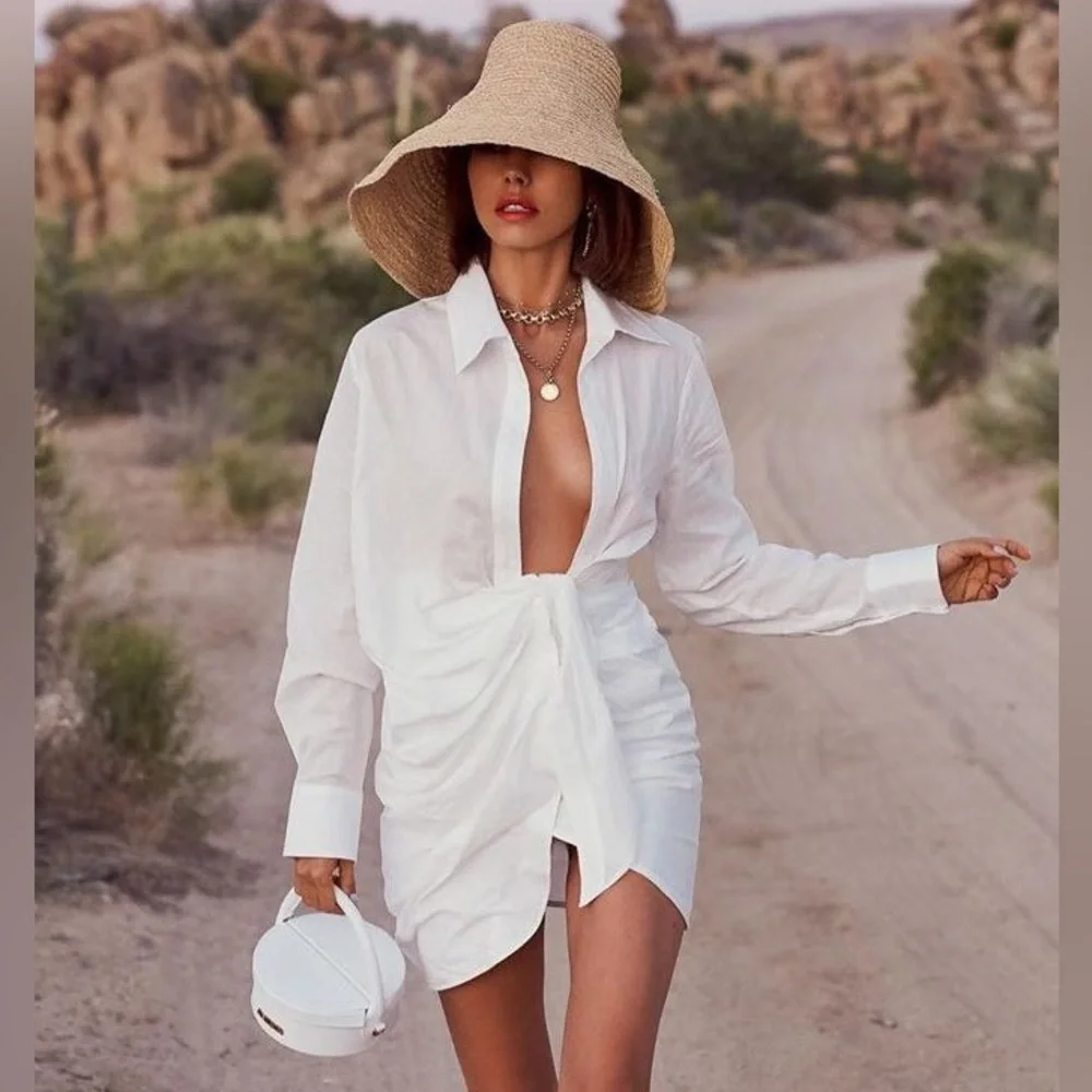 Jacquemus | Dresses | Jacquemus White La Robe Bahia Dress | Poshmark Jacquemus | Dresses | Jacquemus White La Robe Bahia Dress | Poshmark